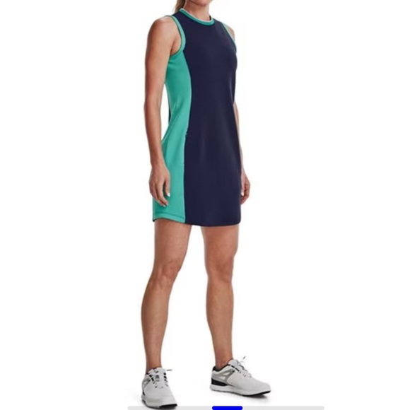 NWOT Women’s Under Armour Zinger Dress Blue/Green L - Picture 3 of 7